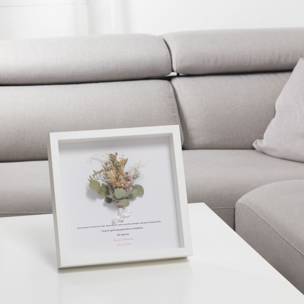 cuadro flores personalizado