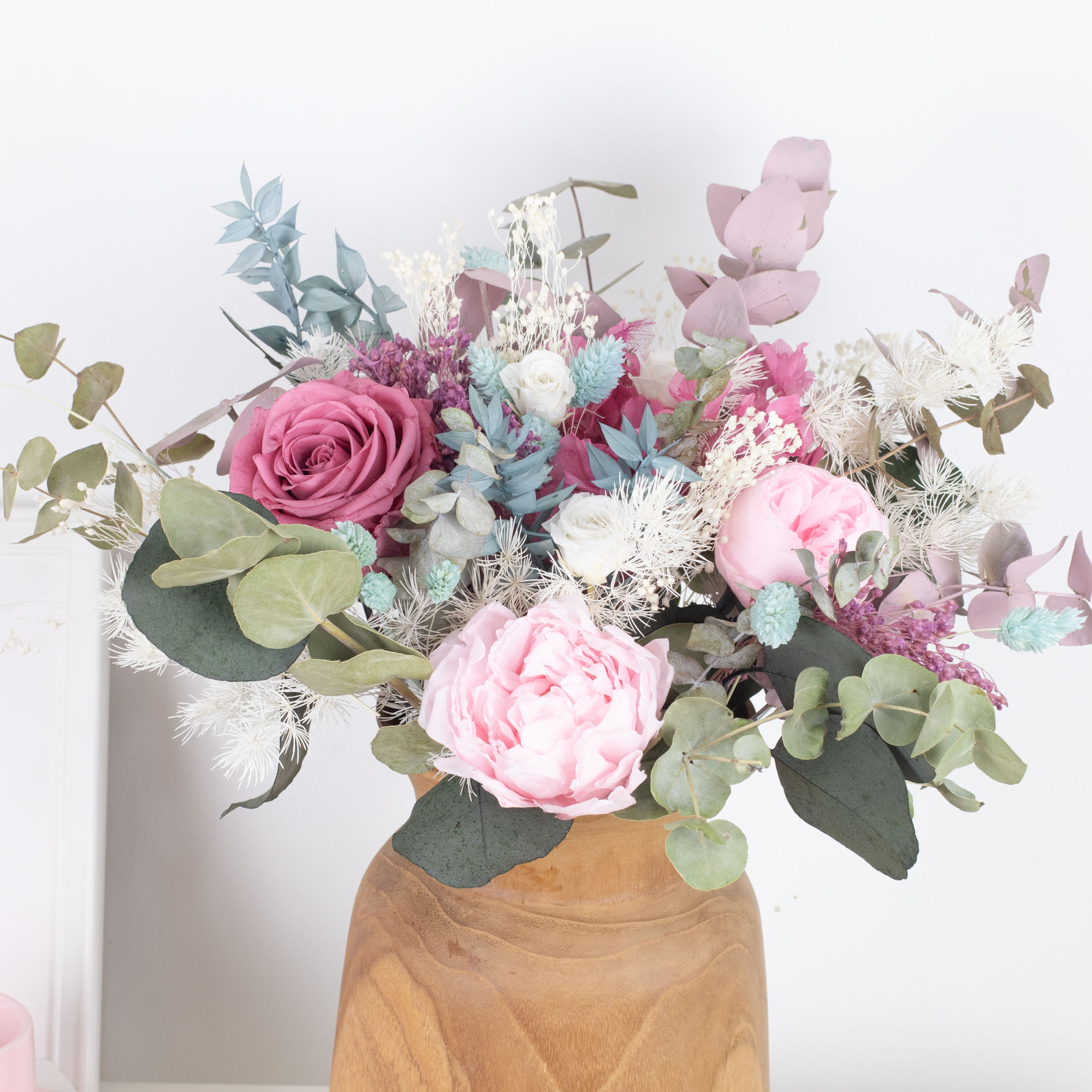 ramo flores preservadas